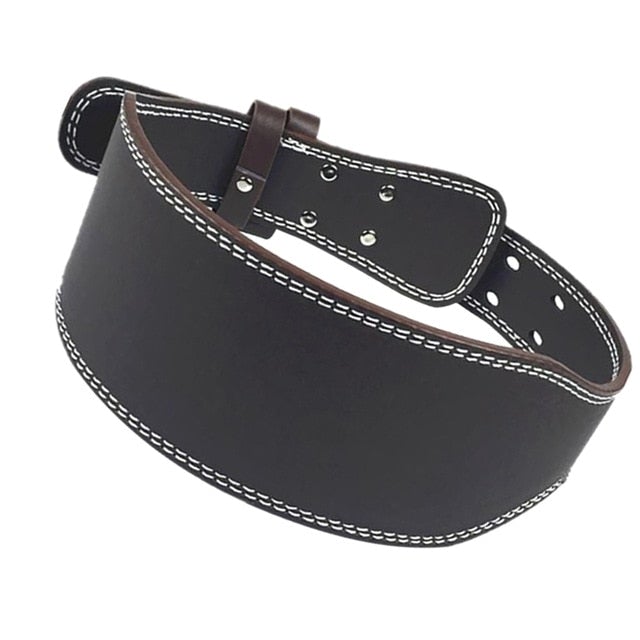 Leather Weightlifting Belt Gym Fitness Dumbbell Barbell Powerlifting Back Support Power Training Weight Lifting Belt