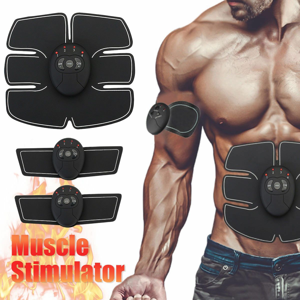 EMS Hip Muscle Stimulator Fitness Lifting Buttock Abdominal Trainer SP
